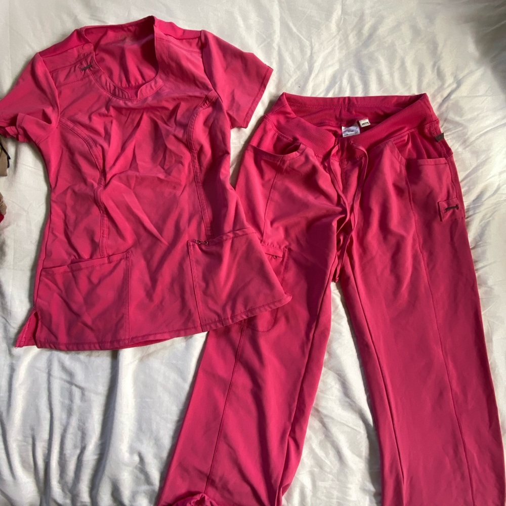 Cherokee pink scrub set